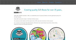 Desktop Screenshot of idealboxmakers.com