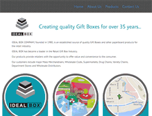 Tablet Screenshot of idealboxmakers.com